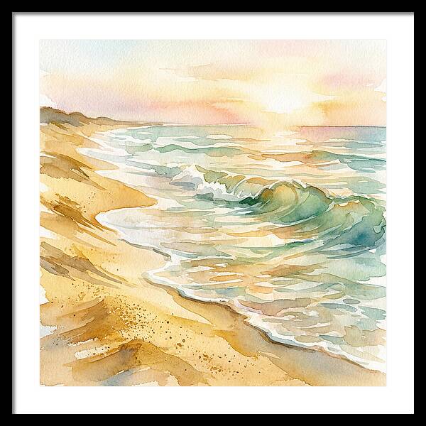 Beach Serenity At Sunset