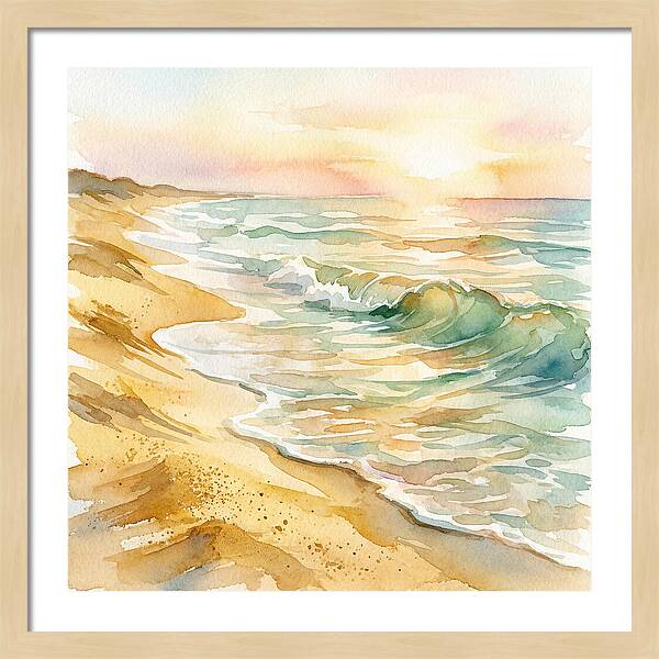 Beach Serenity At Sunset