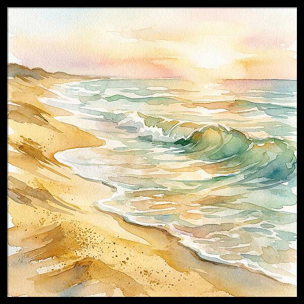 Beach Serenity At Sunset
