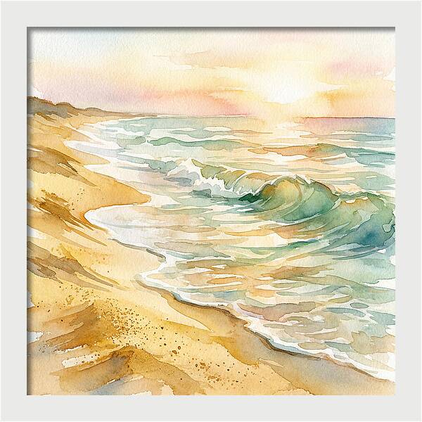 Beach Serenity At Sunset