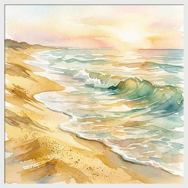 Beach Serenity At Sunset