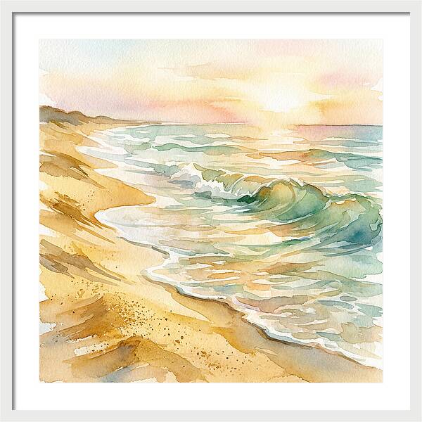 Beach Serenity At Sunset