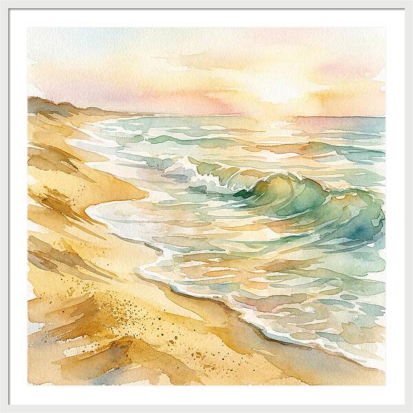 Beach Serenity At Sunset