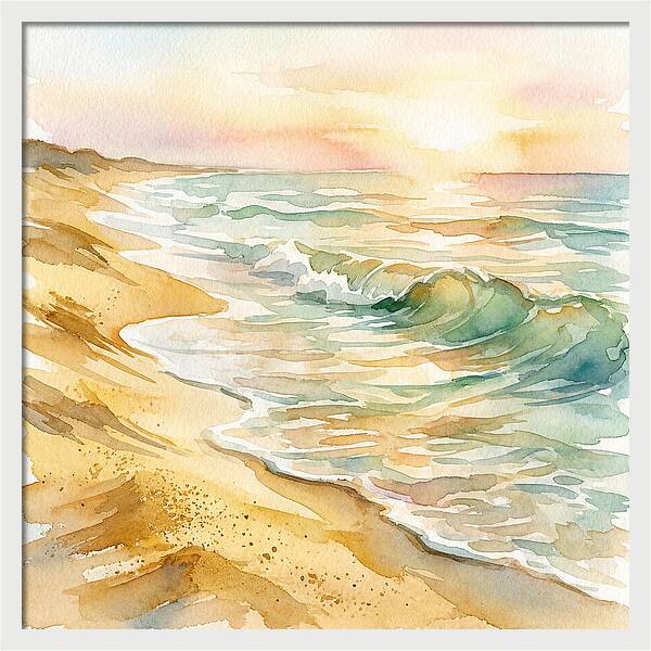 Beach Serenity At Sunset
