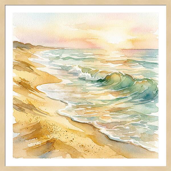 Beach Serenity At Sunset