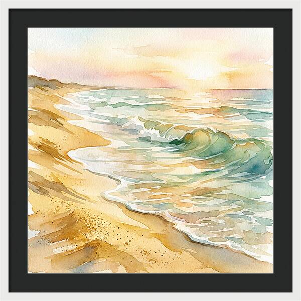 Beach Serenity At Sunset
