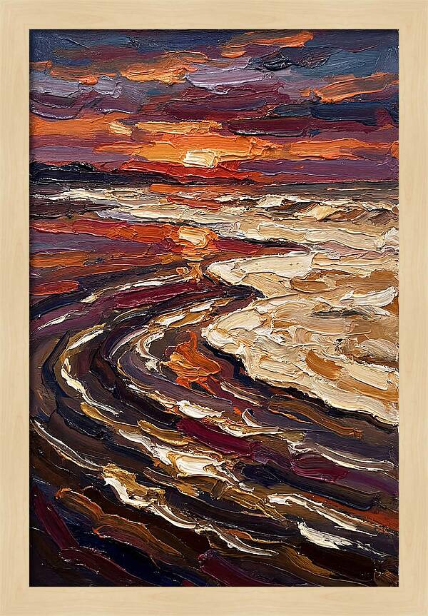 Beach Sunset Reflection