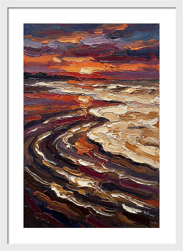 Beach Sunset Reflection