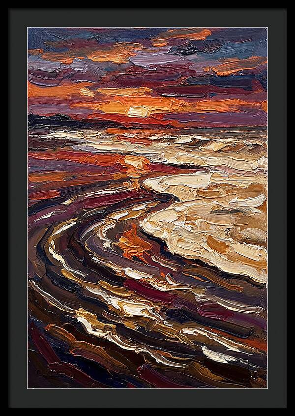 Beach Sunset Reflection