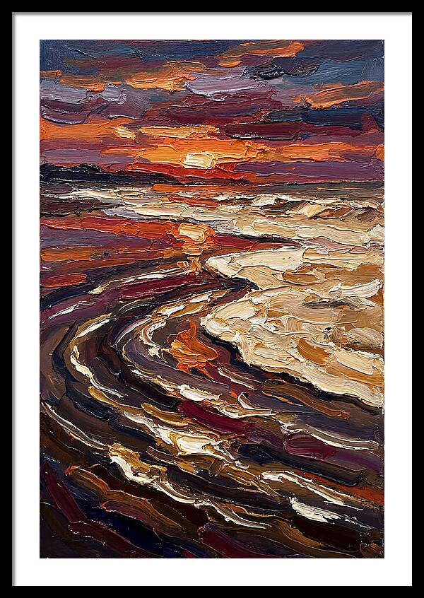 Beach Sunset Reflection