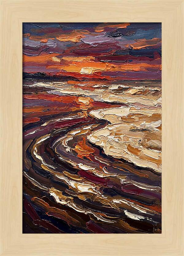 Beach Sunset Reflection