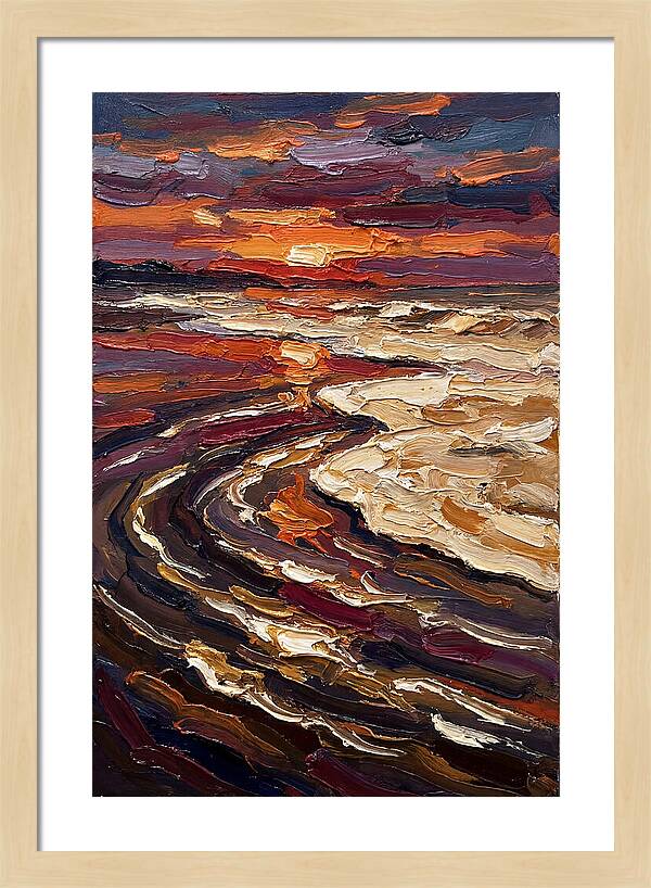 Beach Sunset Reflection
