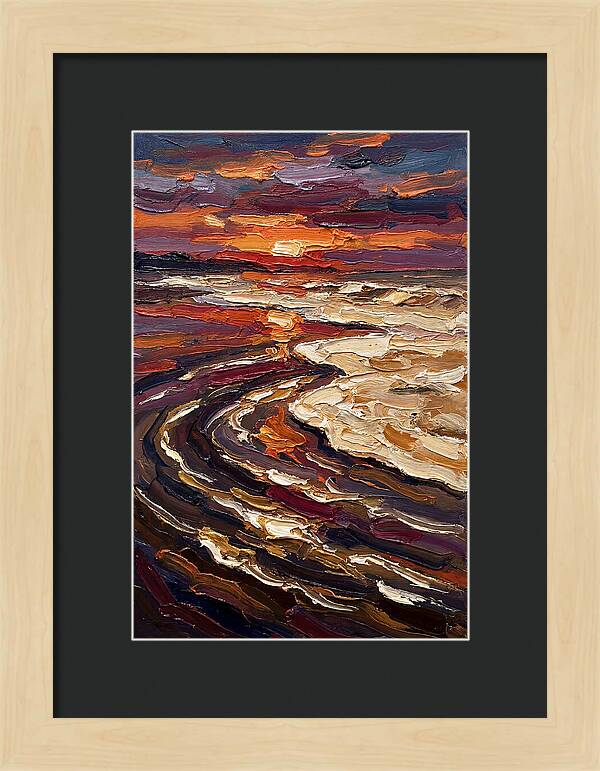Beach Sunset Reflection