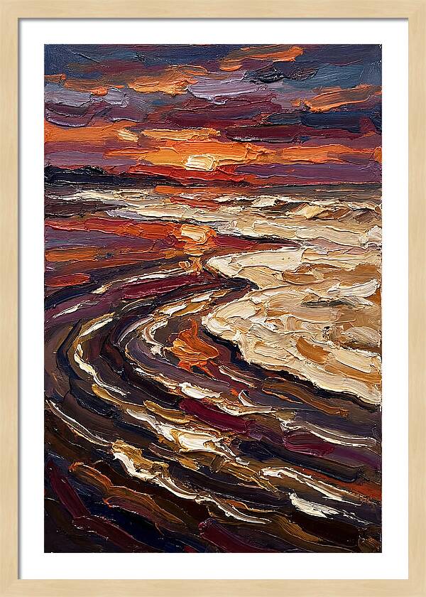 Beach Sunset Reflection