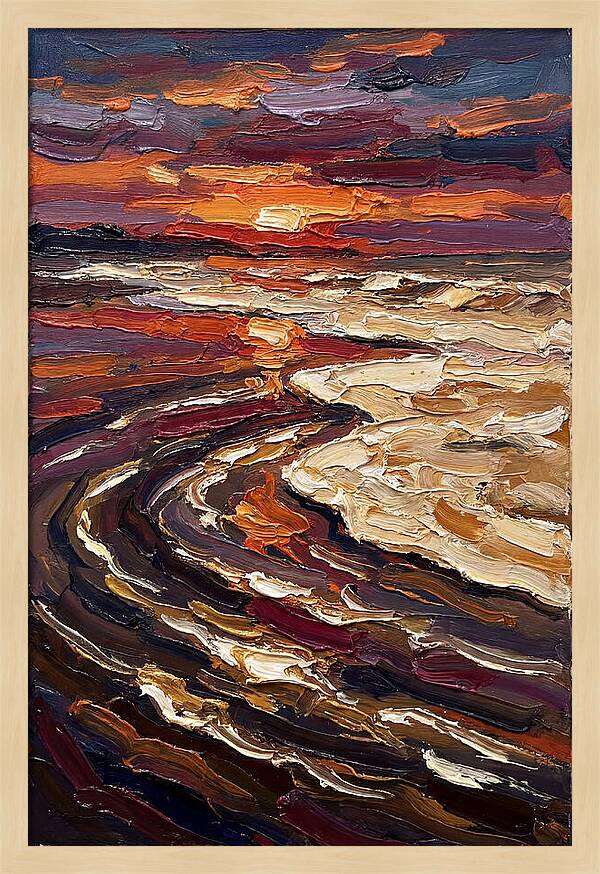 Beach Sunset Reflection