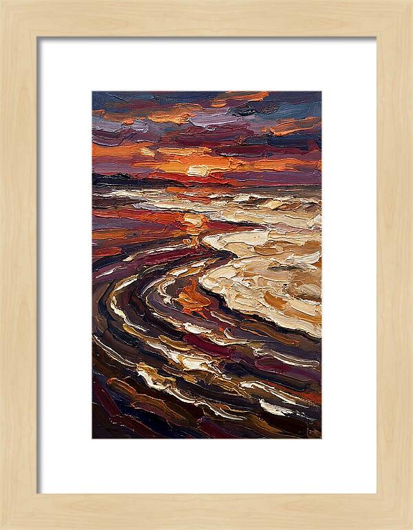 Beach Sunset Reflection