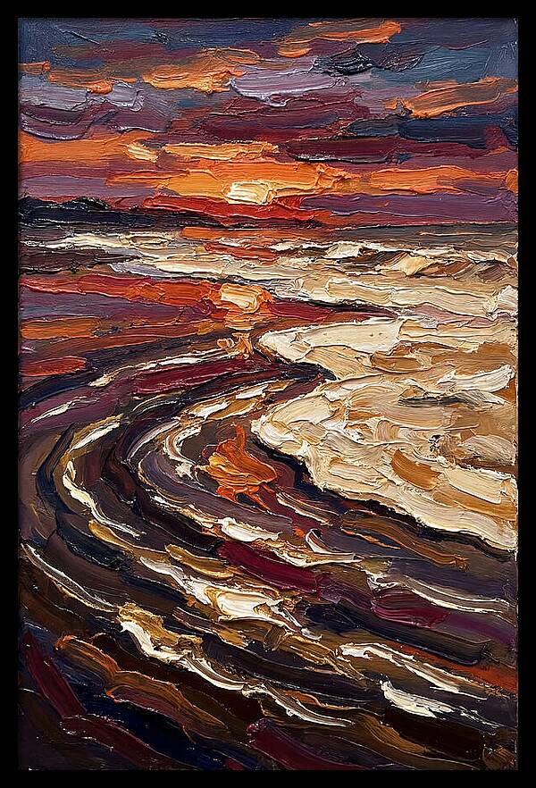 Beach Sunset Reflection