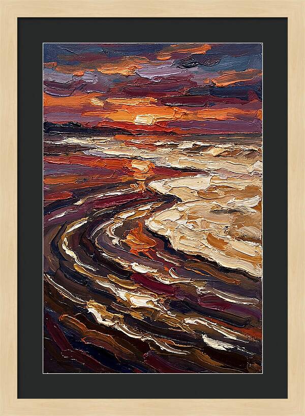 Beach Sunset Reflection