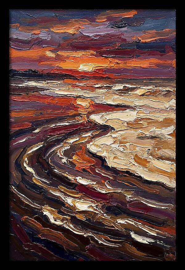 Beach Sunset Reflection