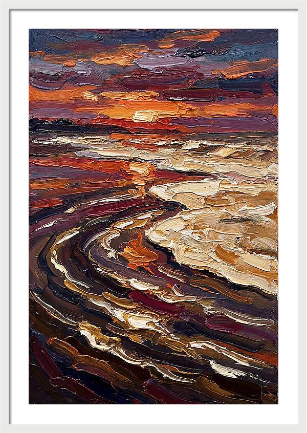 Beach Sunset Reflection
