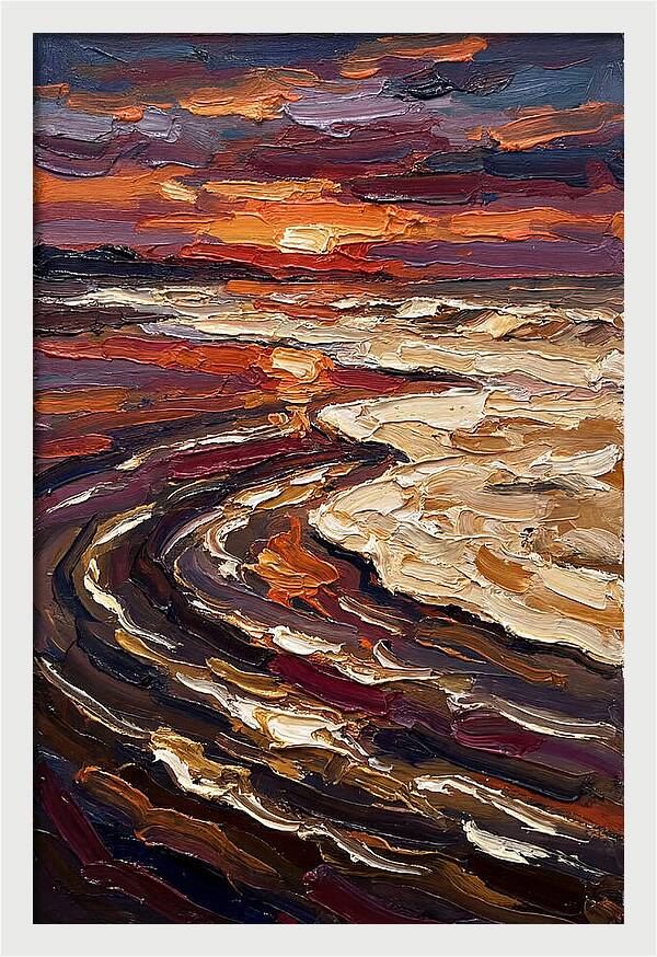 Beach Sunset Reflection