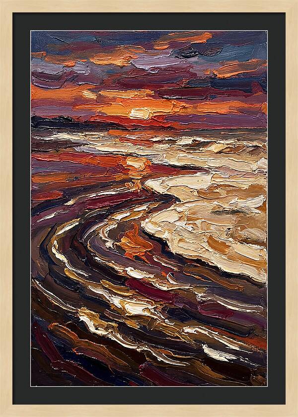 Beach Sunset Reflection