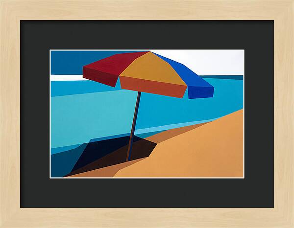 Beach Umbrella Under Clear Skies