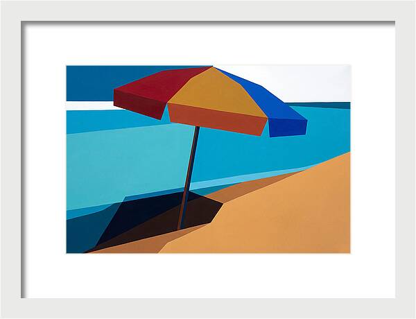 Beach Umbrella Under Clear Skies