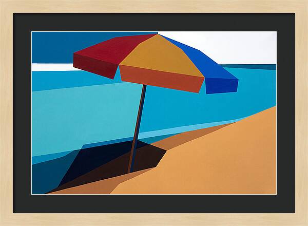 Beach Umbrella Under Clear Skies