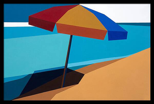 Beach Umbrella Under Clear Skies