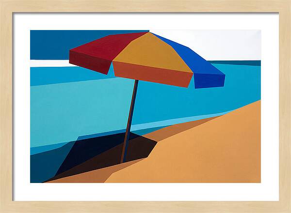 Beach Umbrella Under Clear Skies