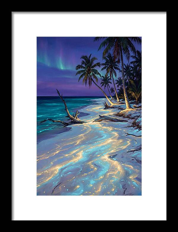 Beach Under Aurora