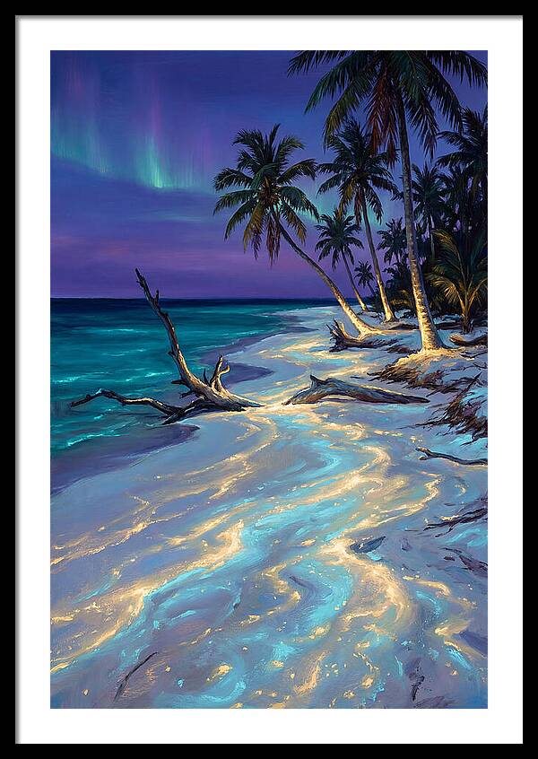 Beach Under Aurora
