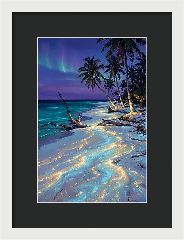 Beach Under Aurora
