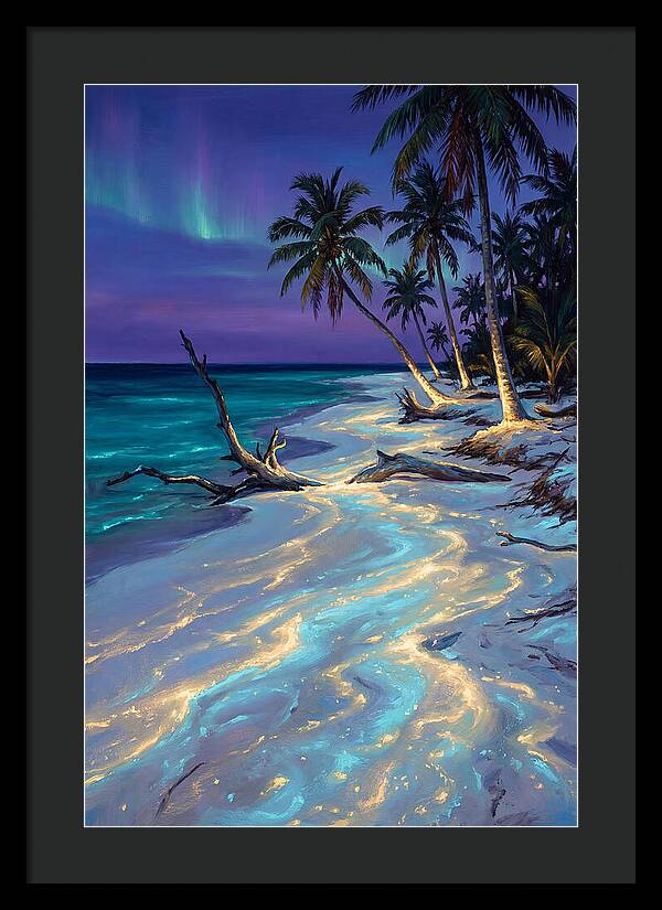 Beach Under Aurora