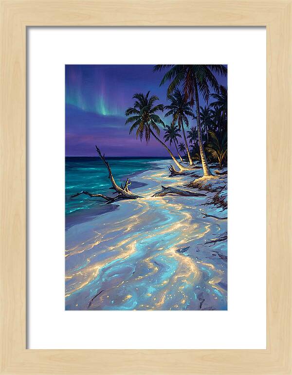 Beach Under Aurora