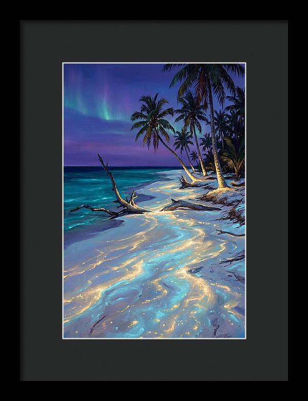 Beach Under Aurora