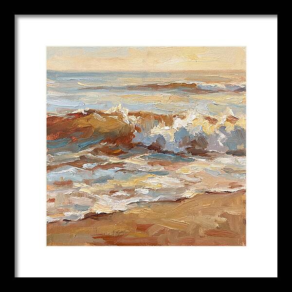 Beach Waves At Sunset