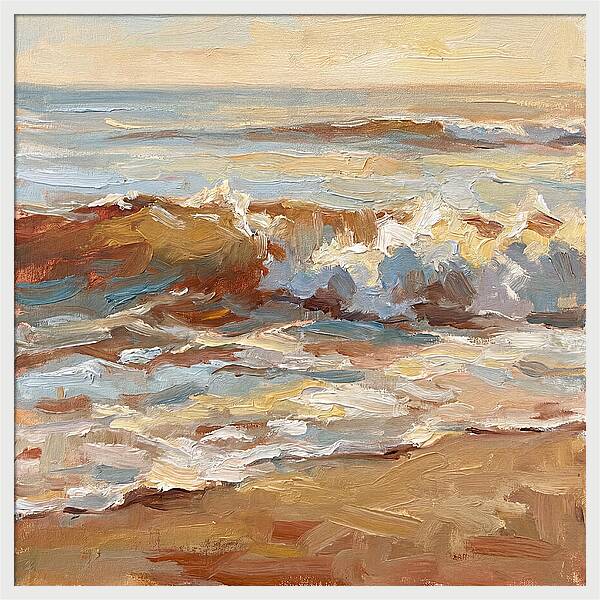 Beach Waves At Sunset
