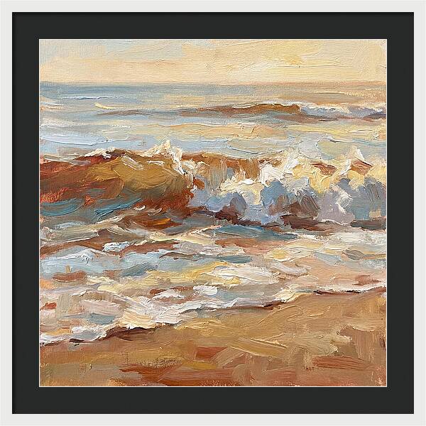 Beach Waves At Sunset