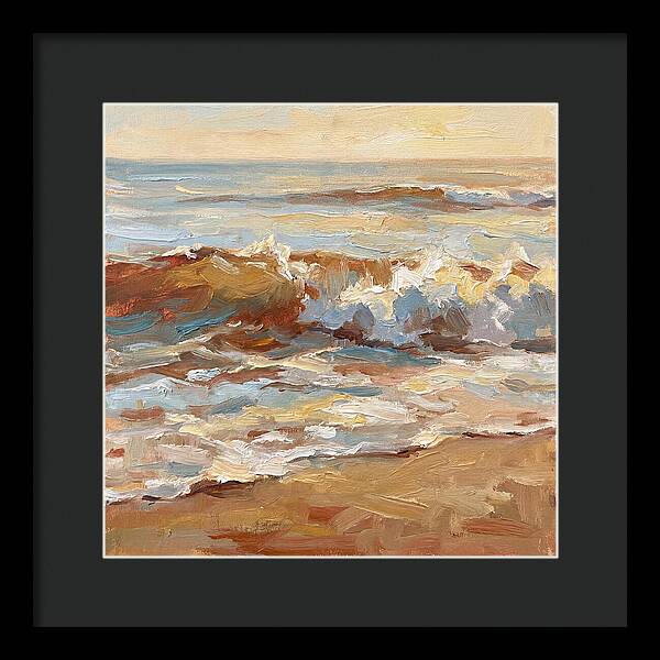 Beach Waves At Sunset