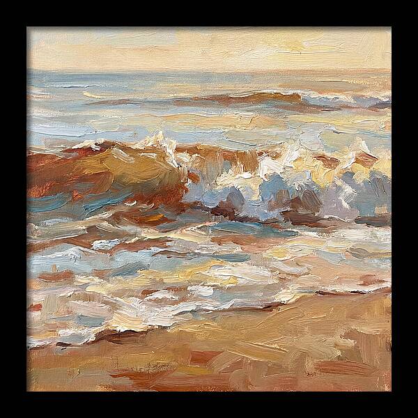 Beach Waves At Sunset
