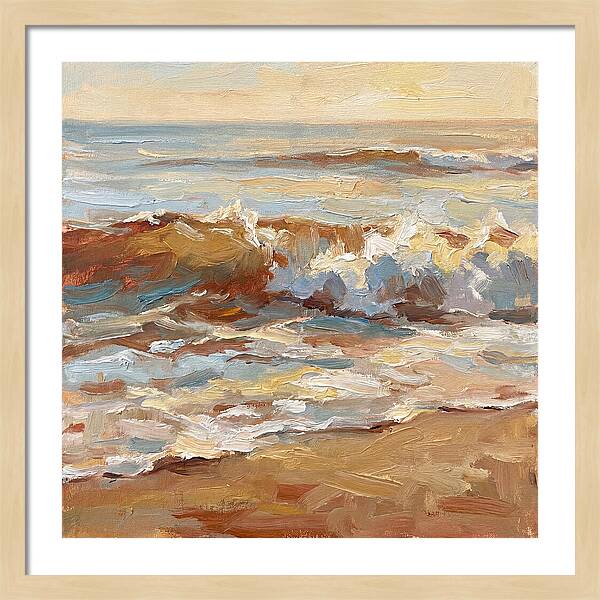 Beach Waves At Sunset