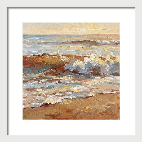 Beach Waves At Sunset