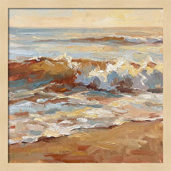 Beach Waves At Sunset