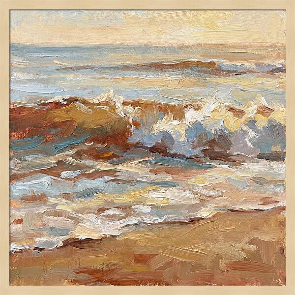 Beach Waves At Sunset