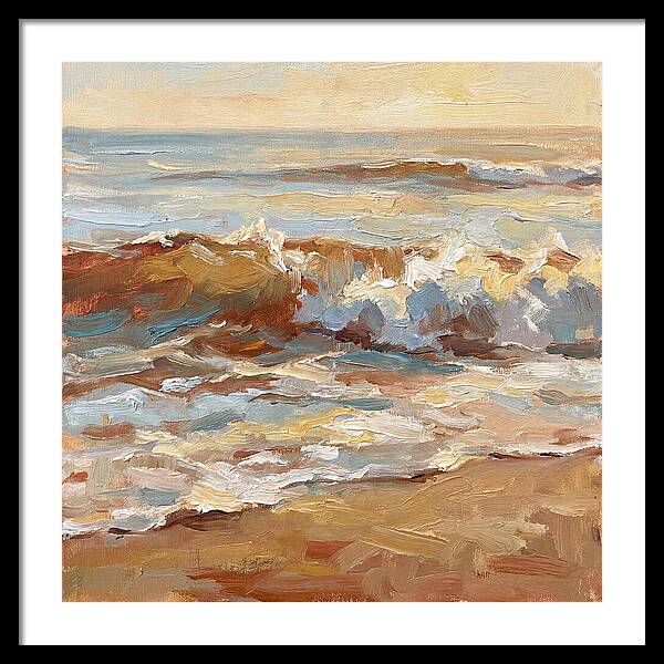 Beach Waves At Sunset