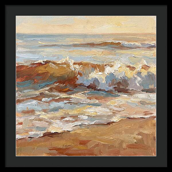 Beach Waves At Sunset