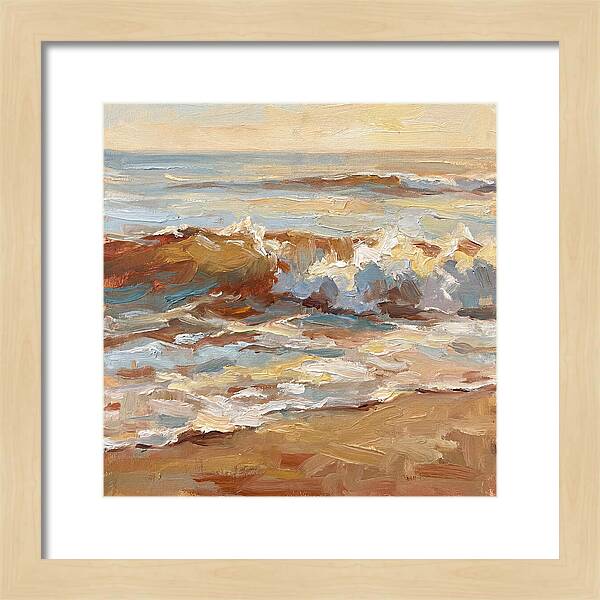 Beach Waves At Sunset