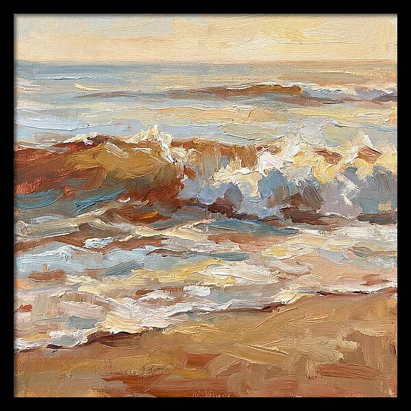 Beach Waves At Sunset